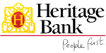 Heritage Bank People First logo.
