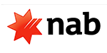 NAB (National Australia Bank) logo.